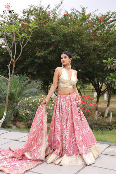 Elena Onion Pink Lehenga Gallery Image 1
