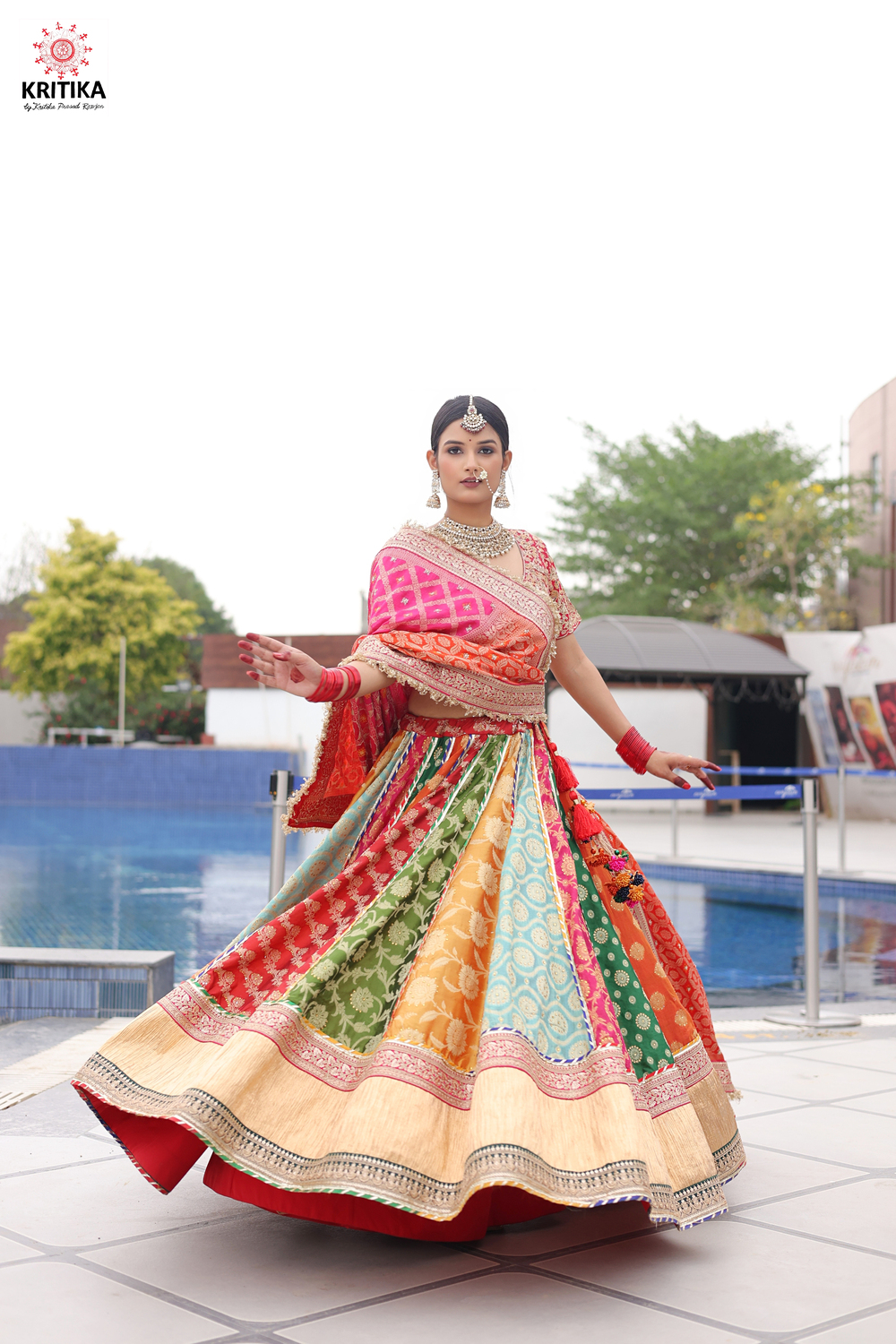 Noor e rang Lehenga