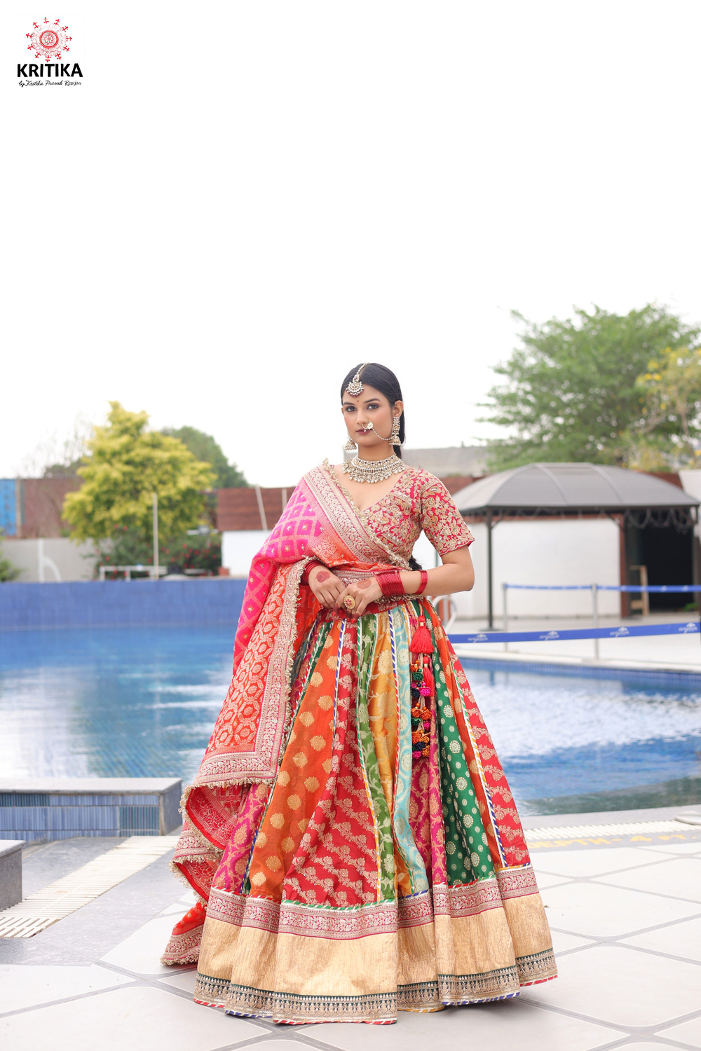 Noor e rang Lehenga