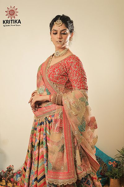 Satrangi Lehenga